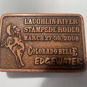Bronze Rodeo Belt Buckle